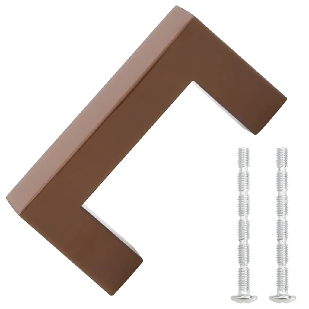 Möbelgriffe 10 Stk. Bronzen 64 mm Edelstahl