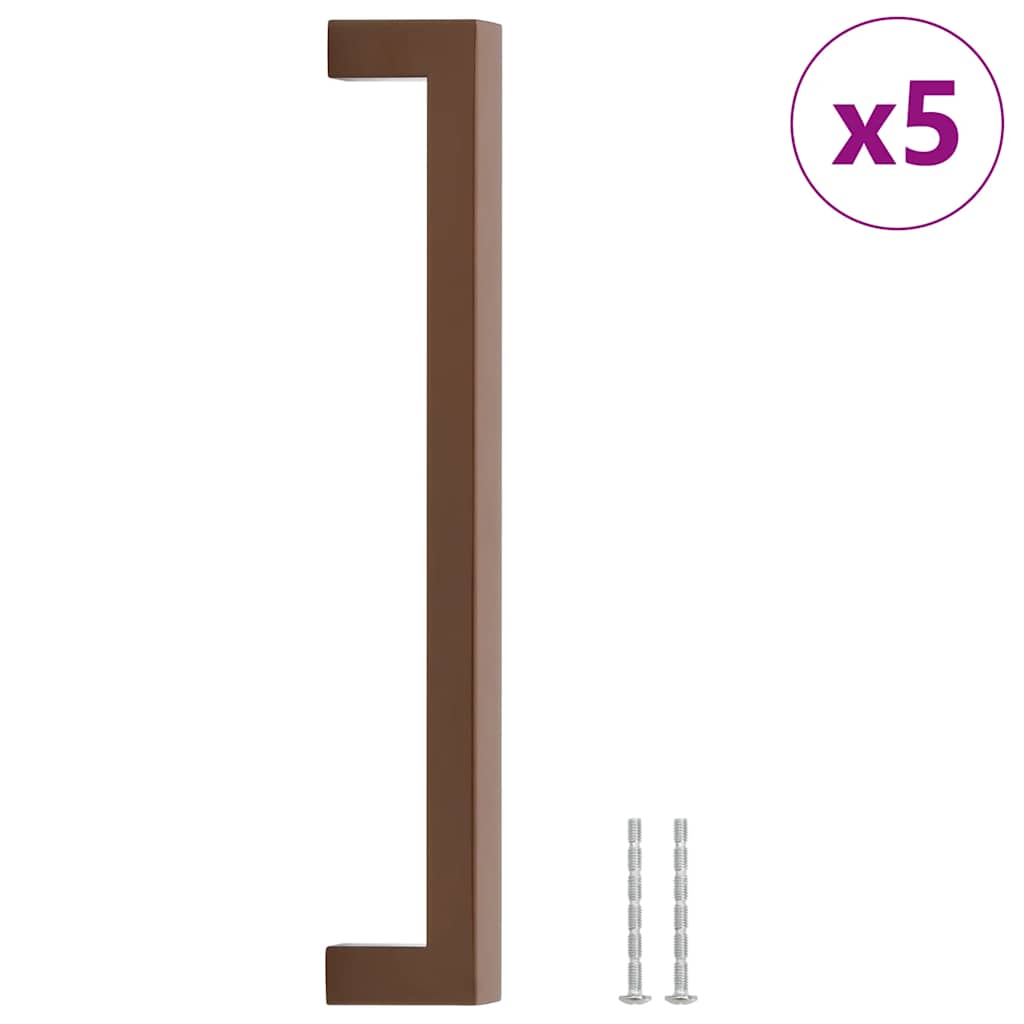 Möbelgriffe 5 Stk. Bronzen 224 mm Edelstahl
