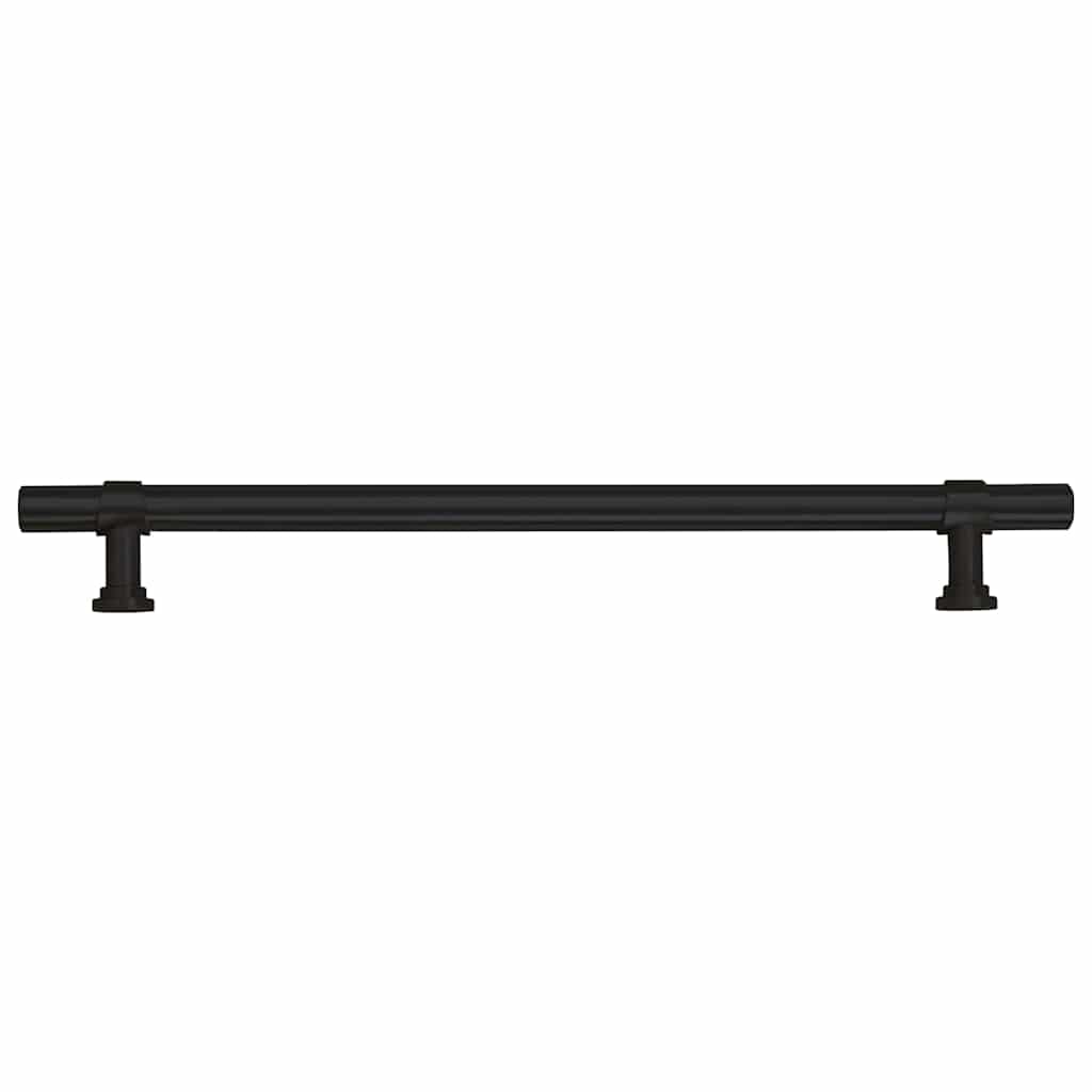 Möbelgriffe 5 Stk. Schwarz 192 mm Edelstahl