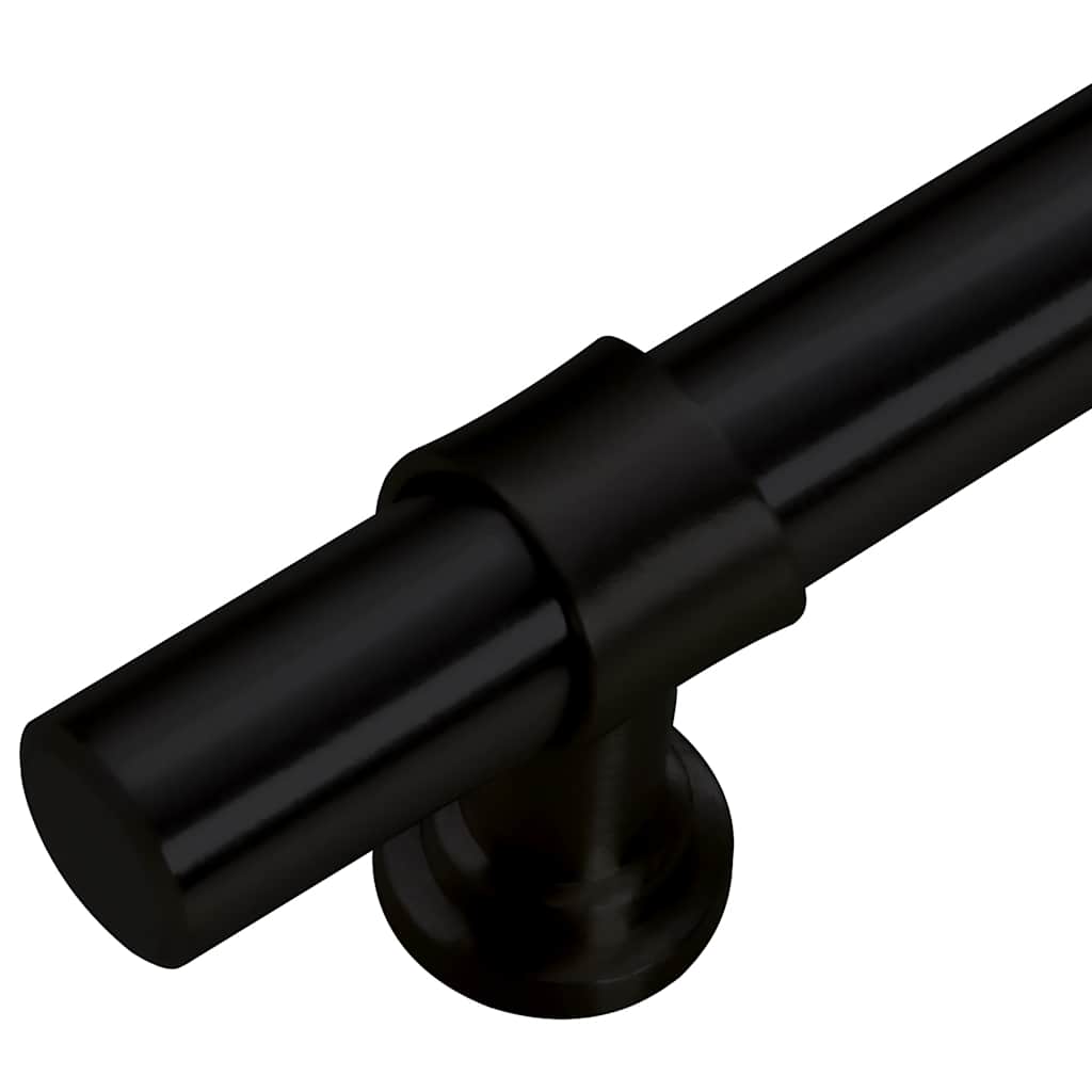 Möbelgriffe 5 Stk. Schwarz 192 mm Edelstahl