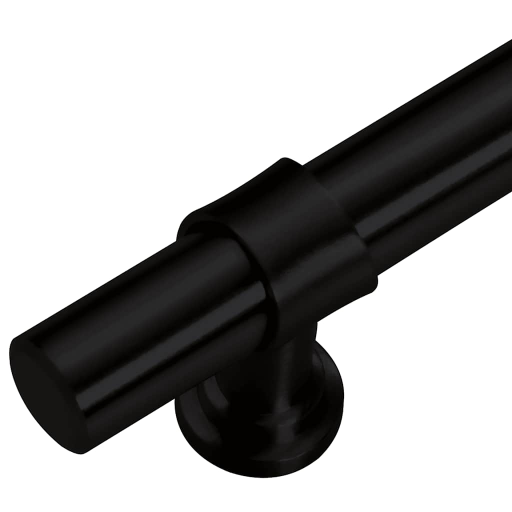 Möbelgriffe 5 Stk. Schwarz 192 mm Edelstahl