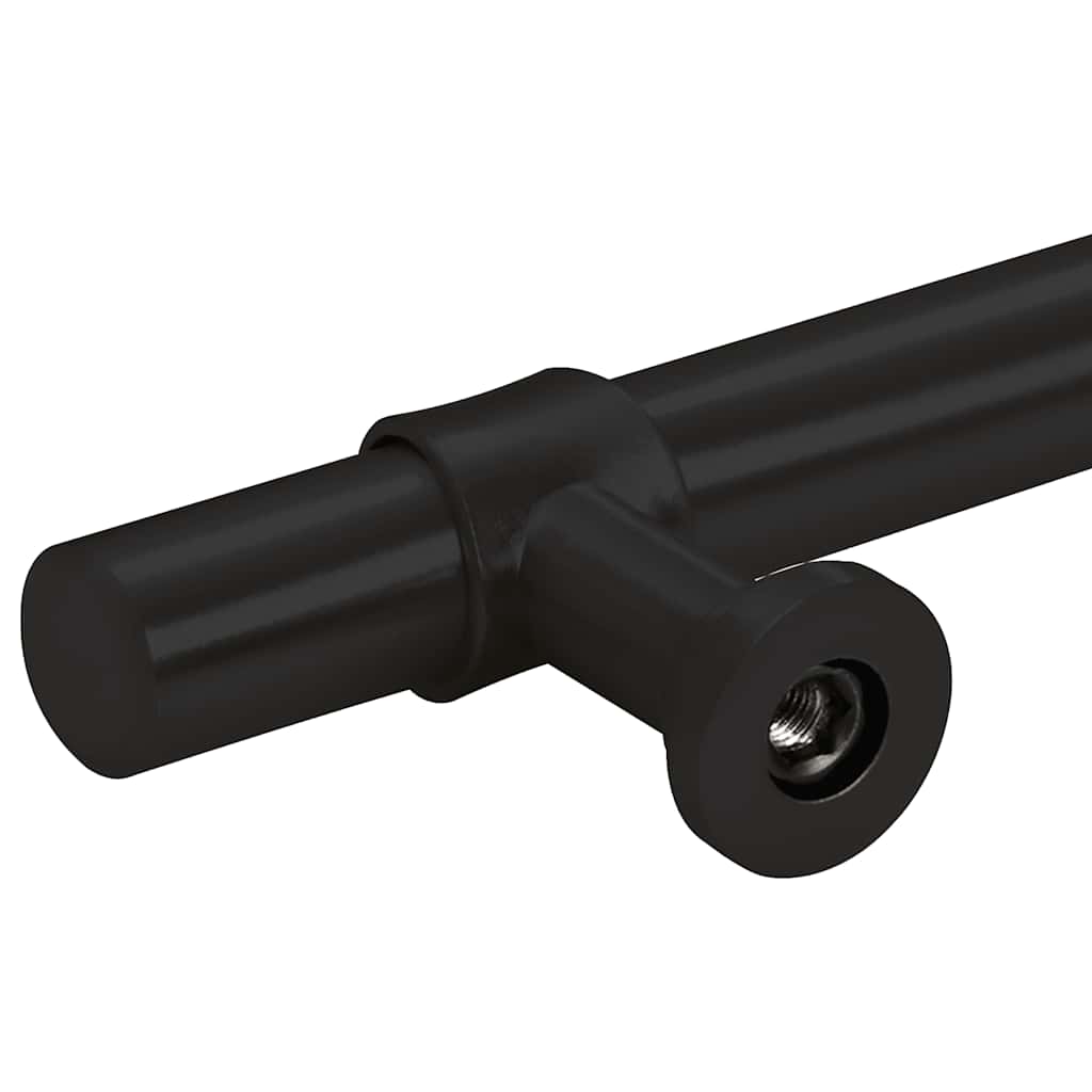 Möbelgriffe 5 Stk. Schwarz 192 mm Edelstahl