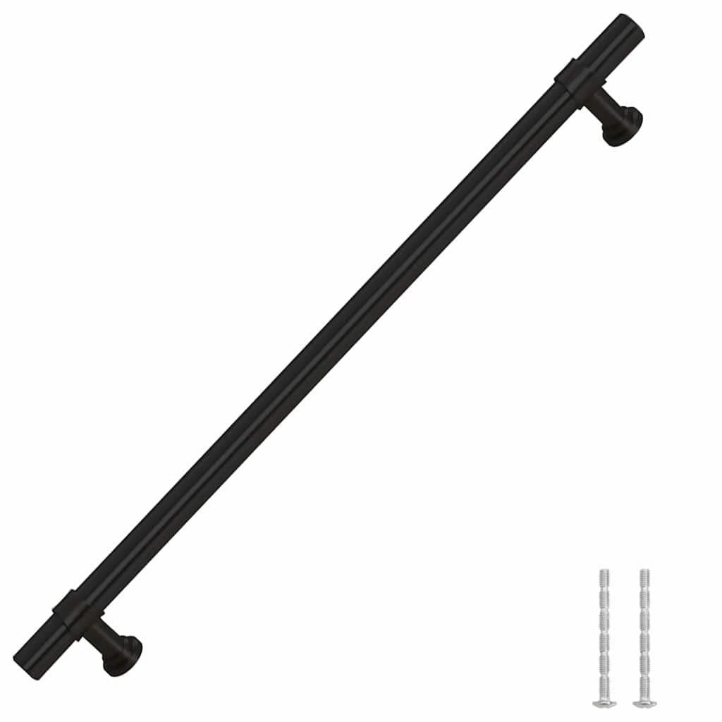 Möbelgriffe 5 Stk. Schwarz 224 mm Edelstahl