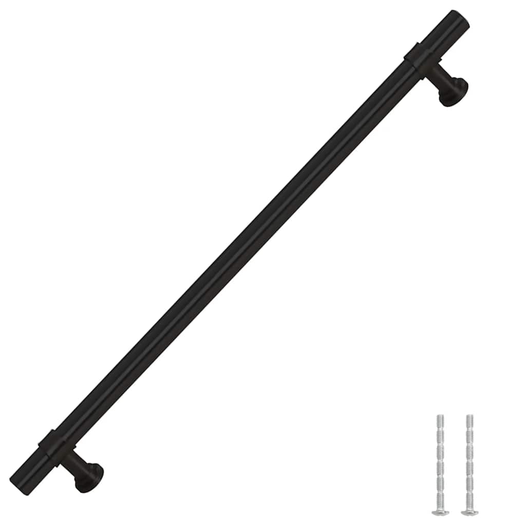Möbelgriffe 5 Stk. Schwarz 224 mm Edelstahl