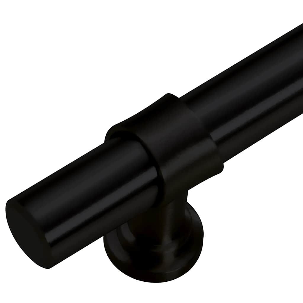 Möbelgriffe 5 Stk. Schwarz 224 mm Edelstahl