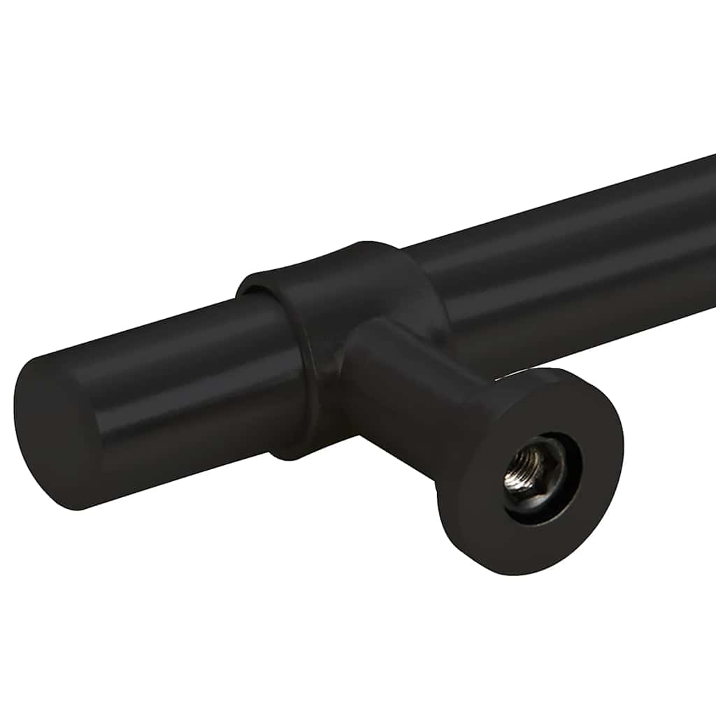 Möbelgriffe 5 Stk. Schwarz 224 mm Edelstahl