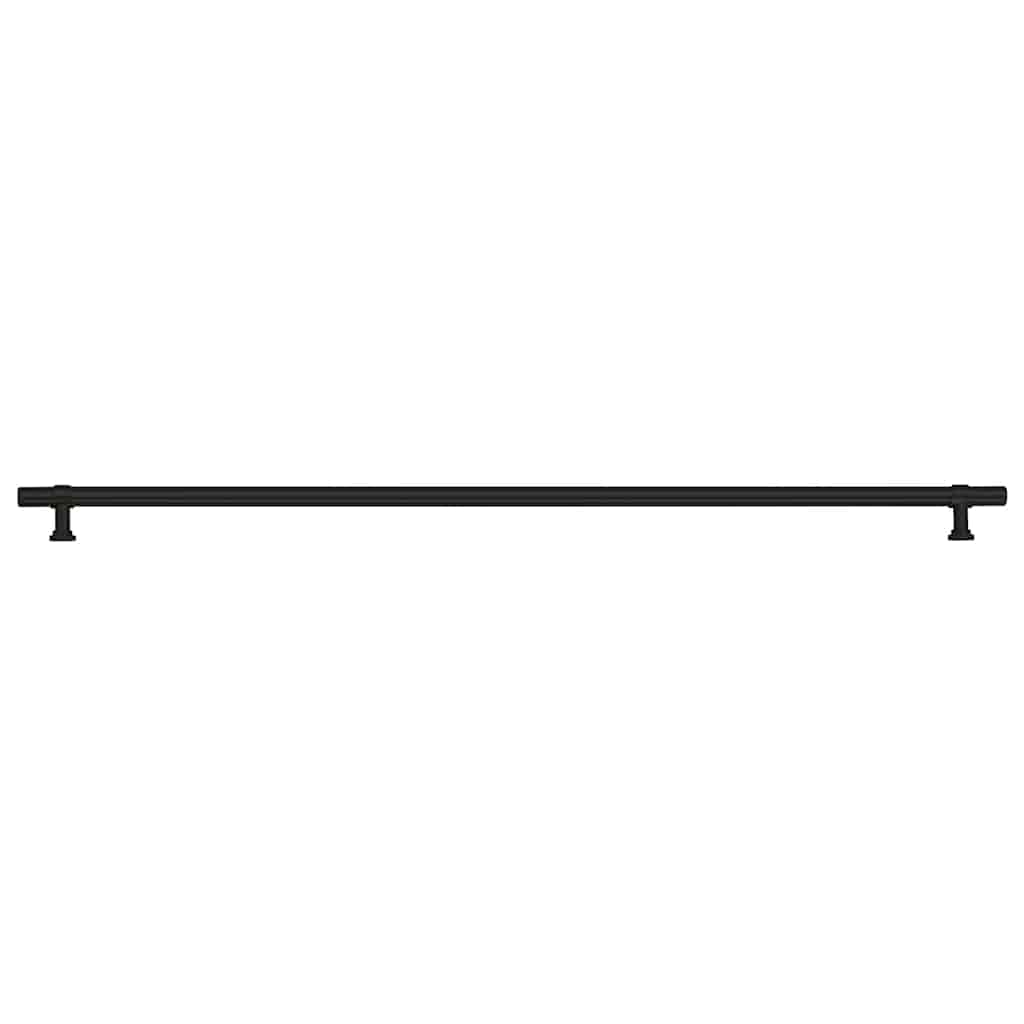 Möbelgriffe 5 Stk. Schwarz 480 mm Edelstahl