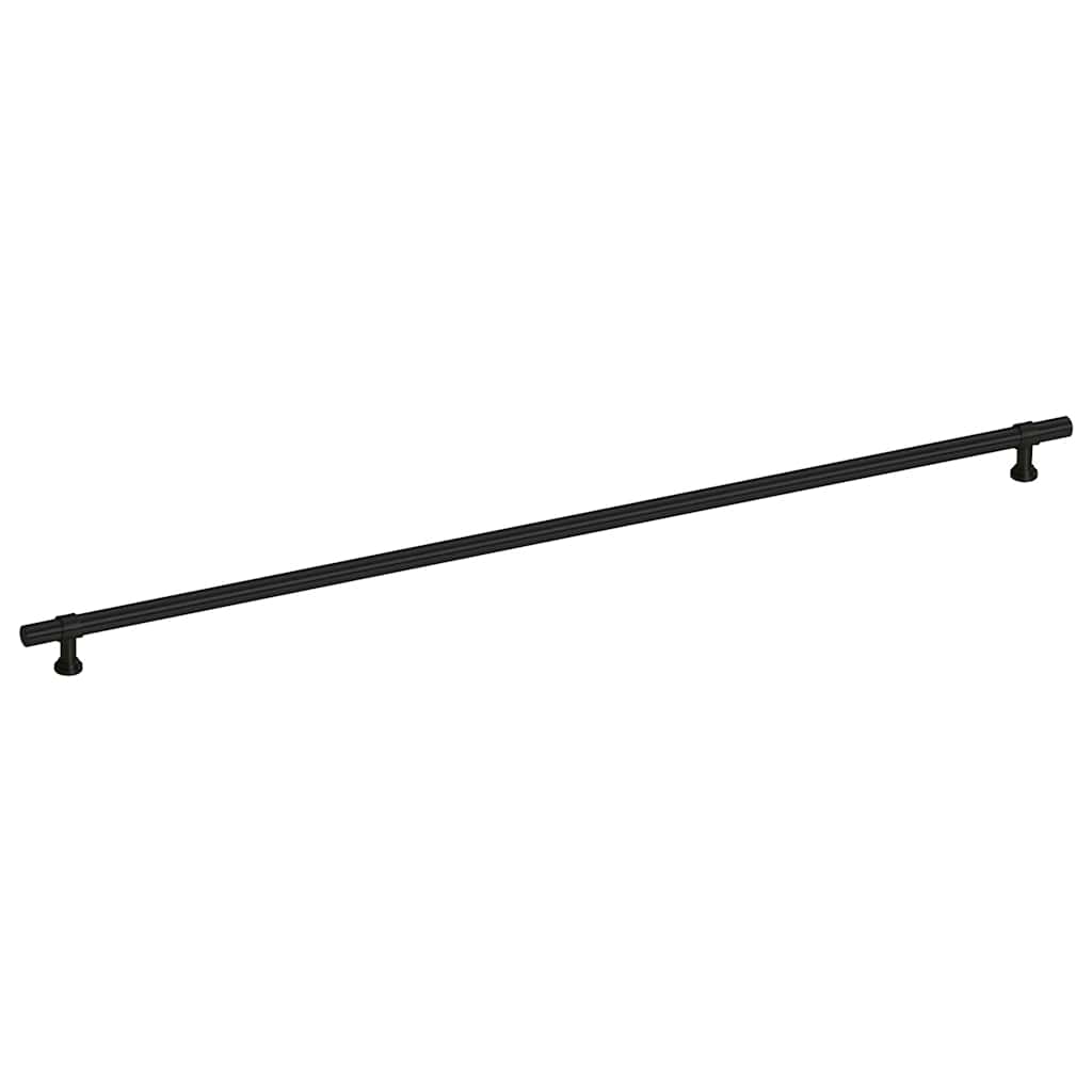 Möbelgriffe 5 Stk. Schwarz 480 mm Edelstahl
