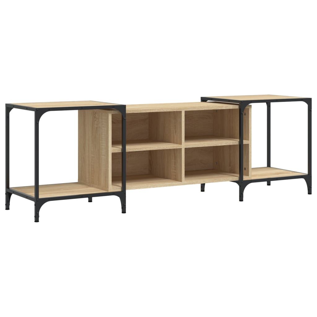 Meuble TV chêne Sonoma 153x37x50 cm matériau bois