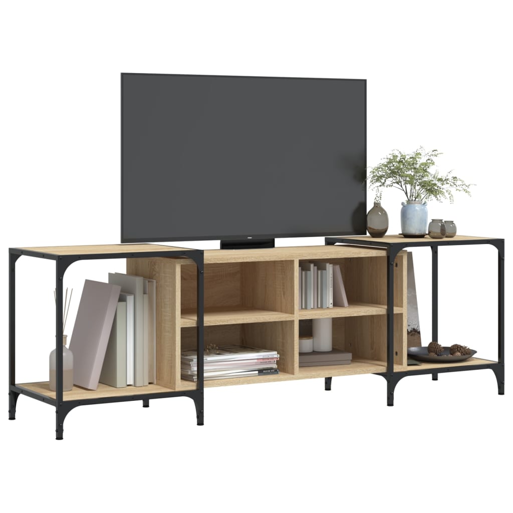 Meuble TV chêne Sonoma 153x37x50 cm matériau bois