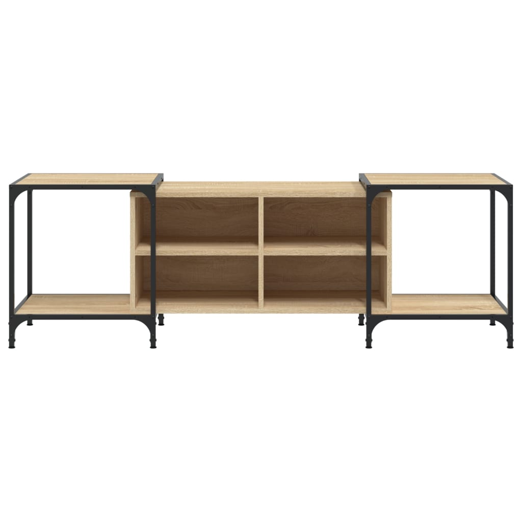 Meuble TV chêne Sonoma 153x37x50 cm matériau bois
