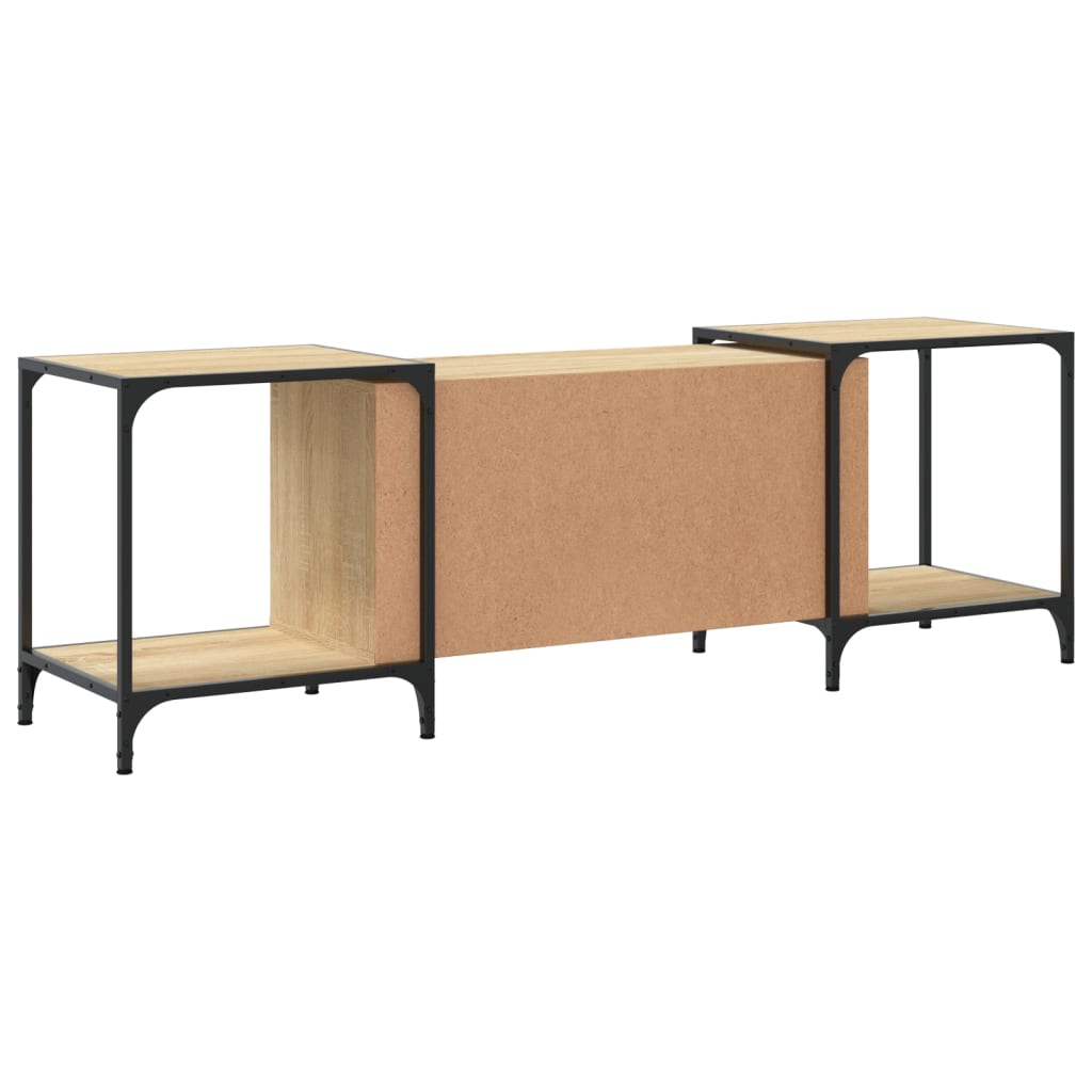 Meuble TV chêne Sonoma 153x37x50 cm matériau bois
