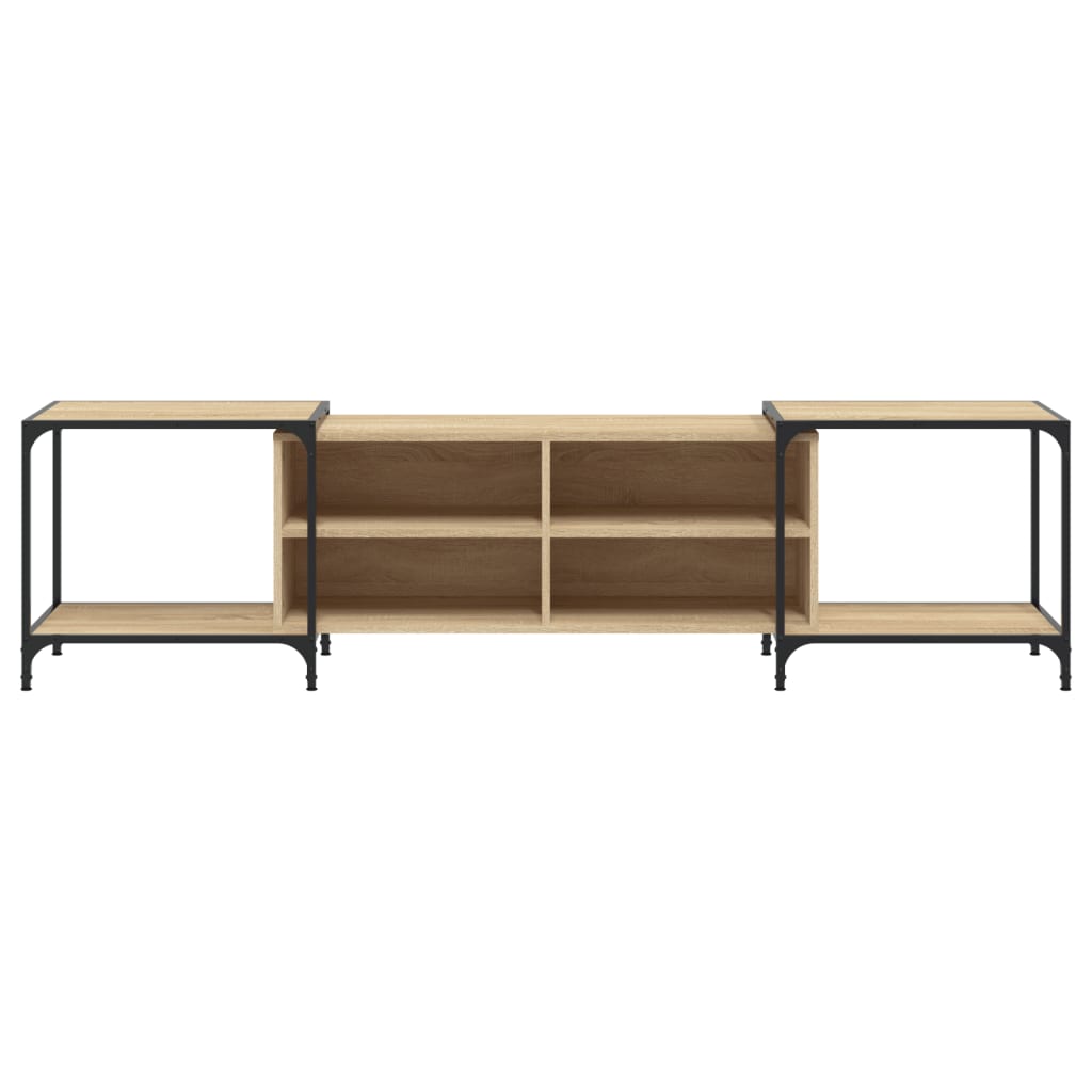 Meuble TV chêne Sonoma 203x37x50 cm matériau bois