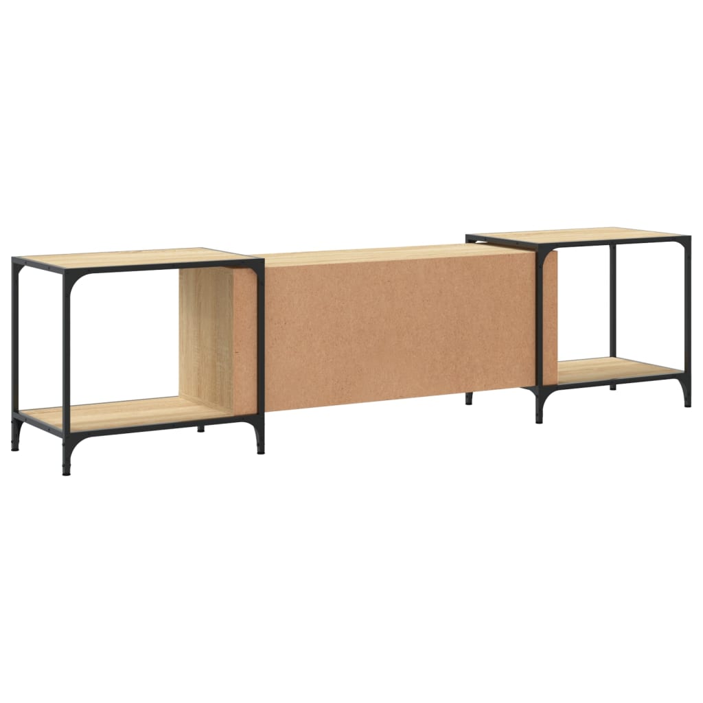 Meuble TV chêne Sonoma 203x37x50 cm matériau bois