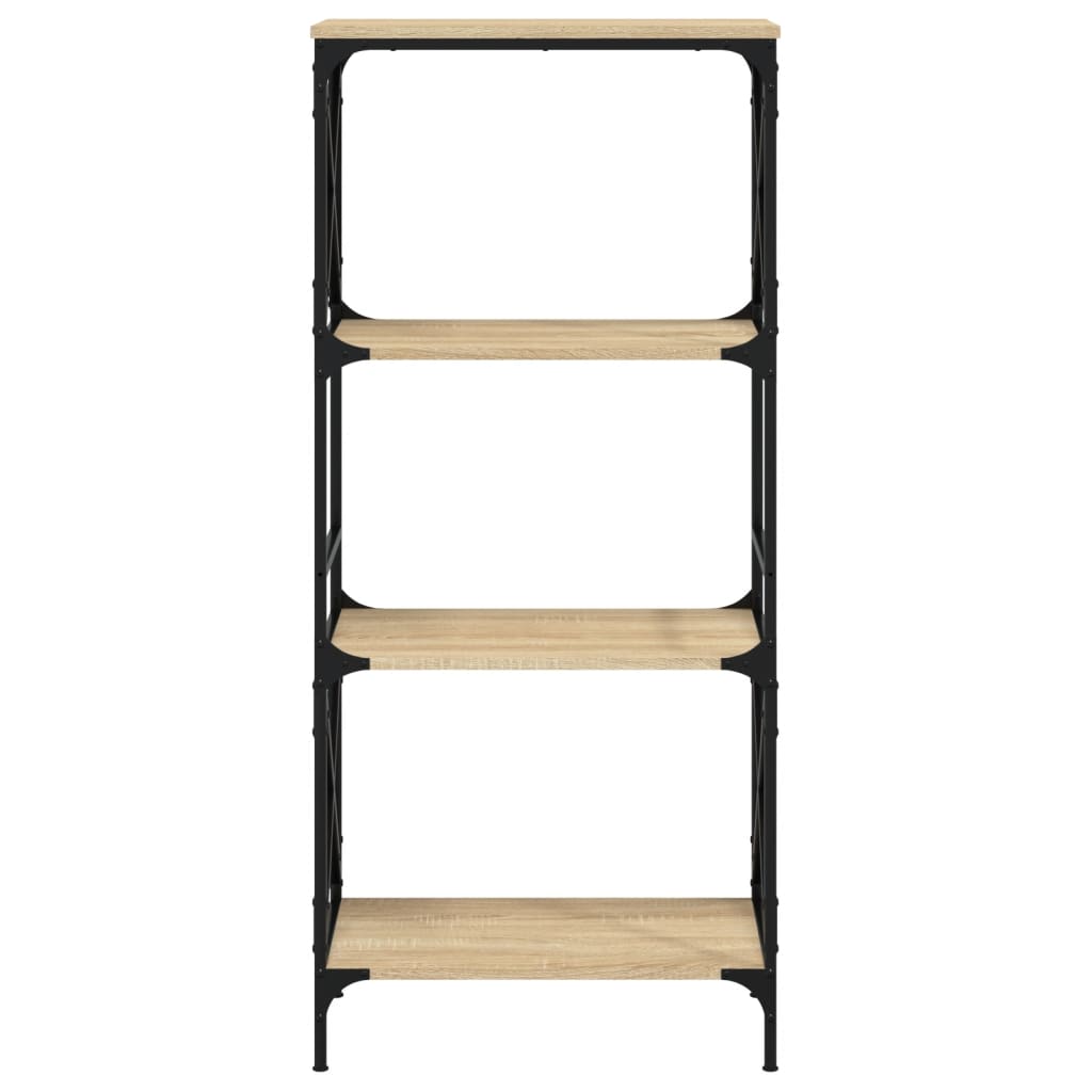 Bücherregal 4 Böden Sonoma-Eiche 59x35x132 cm Holzwerkstoff