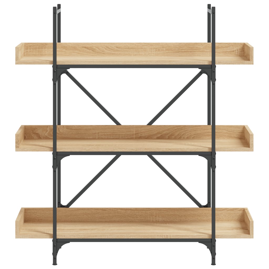 Bibliothèque 3 étagères chêne Sonoma 100x33x108,5 cm matière bois