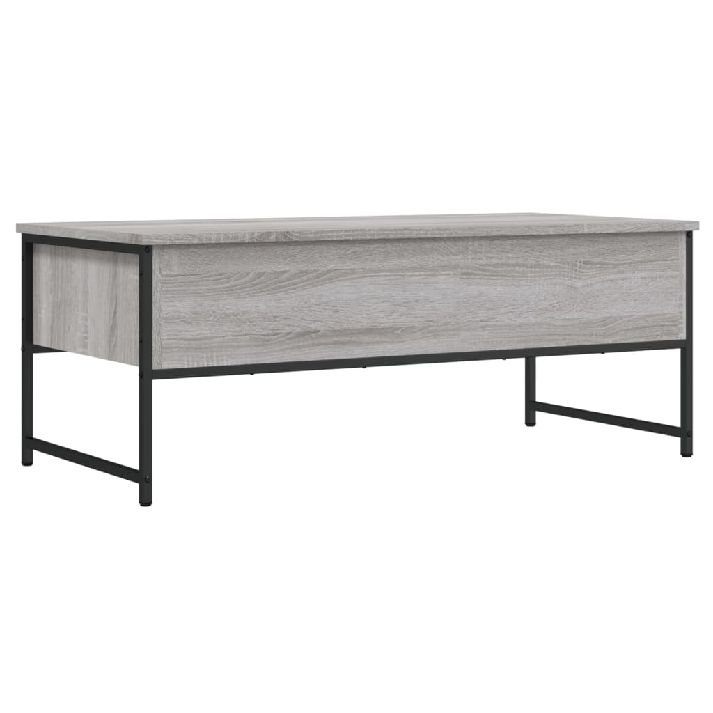 Table basse Sonoma grise 101x49x39,5 cm en bois