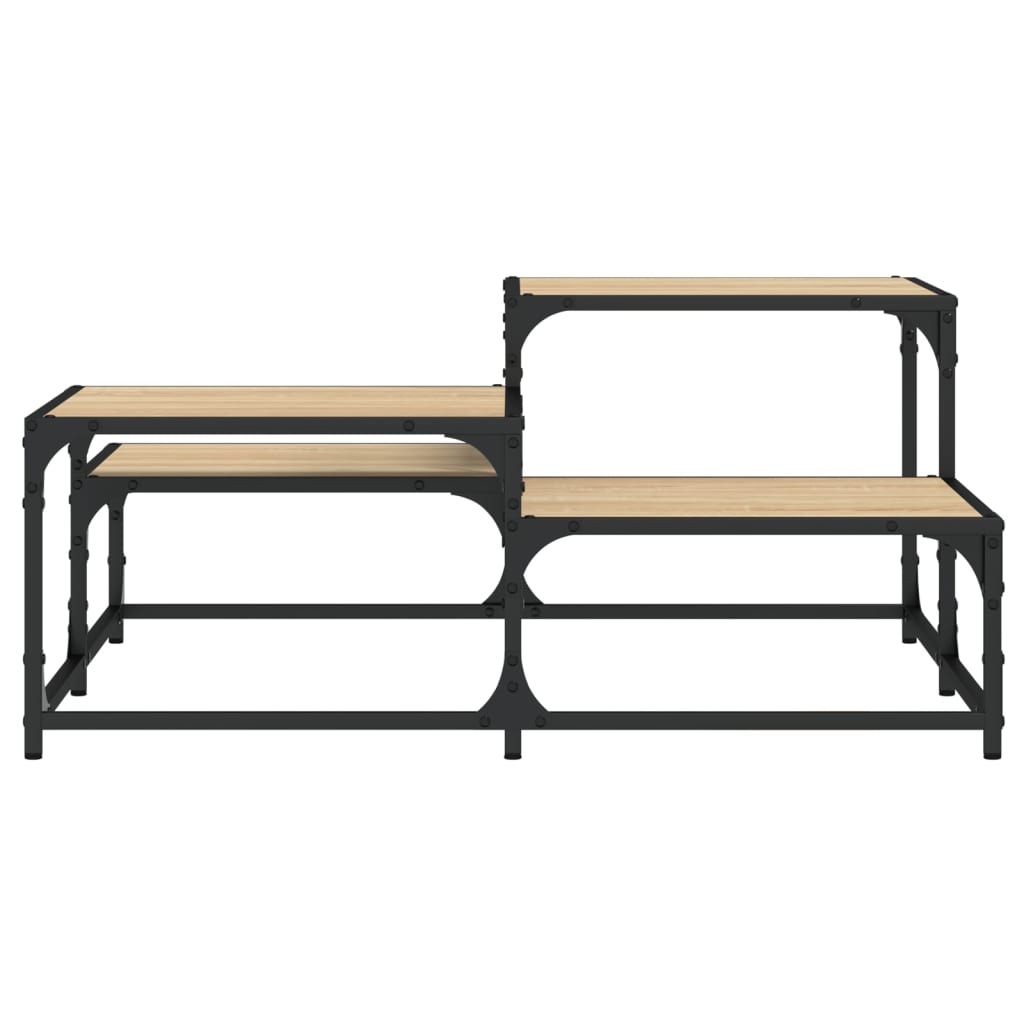 Table basse chêne Sonoma 87,5x87,5x40 cm en bois