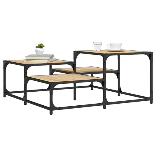 Coffee table Sonoma oak 87.5x87.5x40 cm wood material