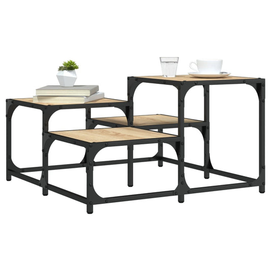 Table basse chêne Sonoma 68x68x40 cm matériau bois