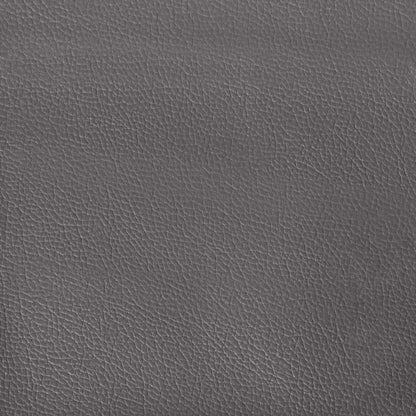 Sitzbank mit Rückenlehne Grau 112x65,5x75 cm Kunstleder