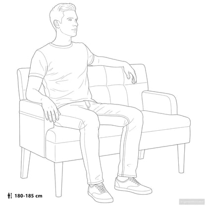 Sitzbank mit Rückenlehne Grau 112x65,5x75 cm Kunstleder