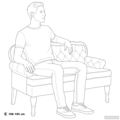 Sitzbank mit Rückenlehne Dunkelgrau 119,5x64,5x75 cm Samt