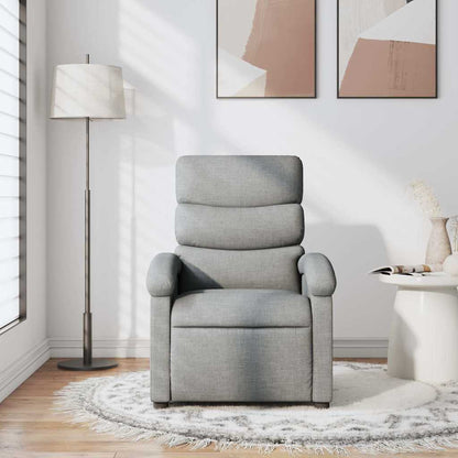 Relaxsessel Hellgrau Stoff