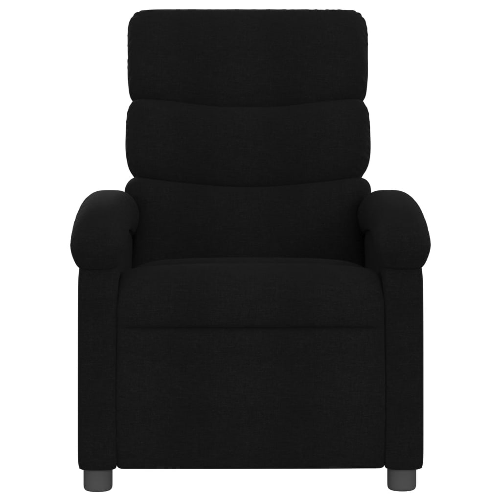 Fauteuil de relaxation tissu noir