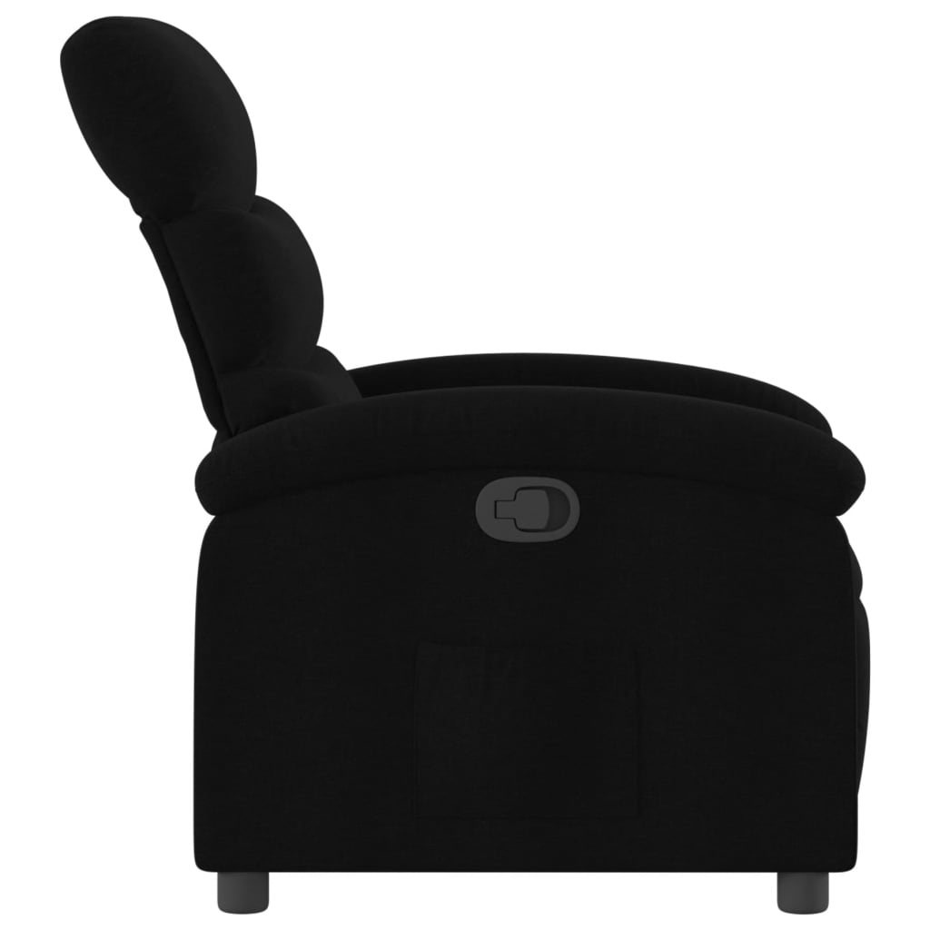 Fauteuil de relaxation tissu noir