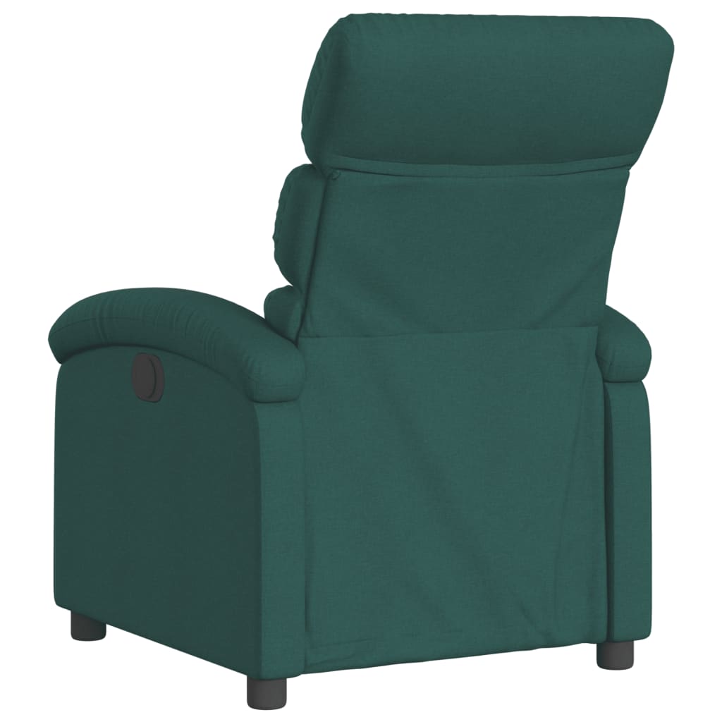 Fauteuil de relaxation tissu vert foncé