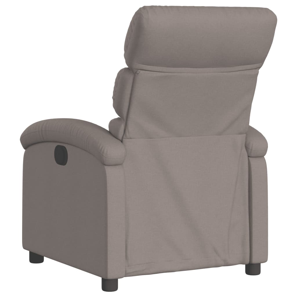 Fauteuil relax tissu taupe