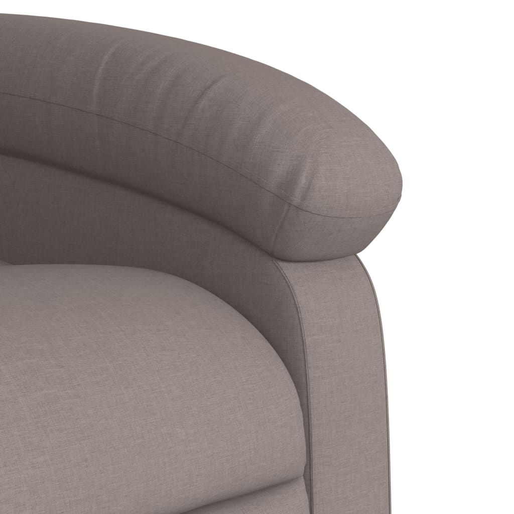 Fauteuil relax tissu taupe