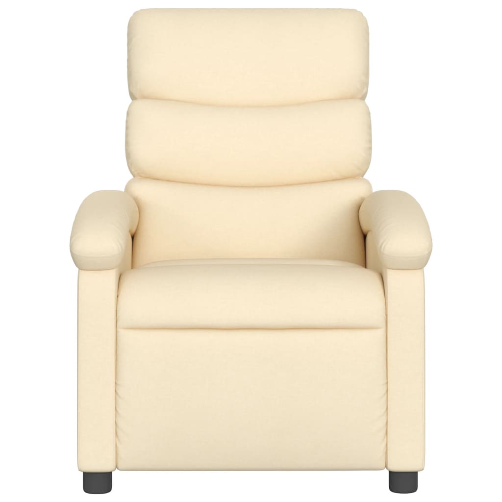 Fauteuil de relaxation tissu crème