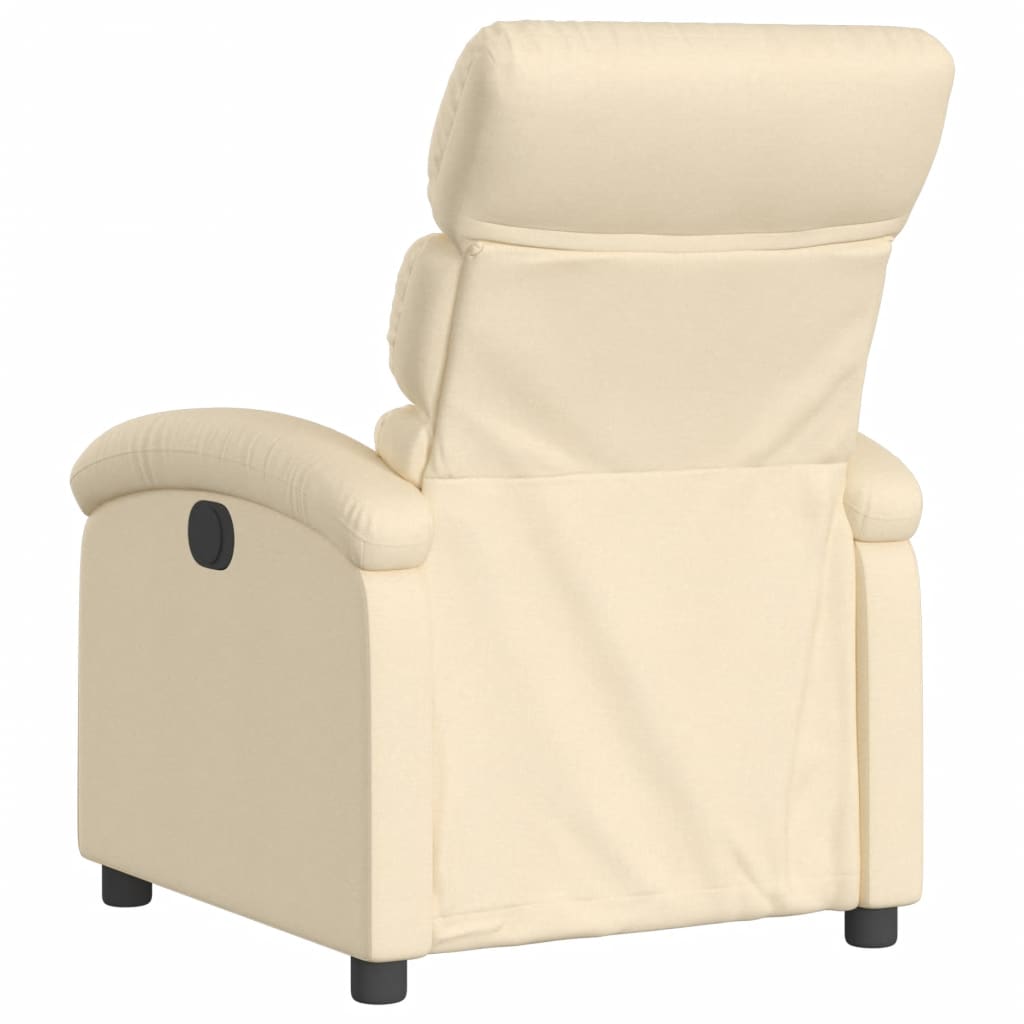 Fauteuil de relaxation tissu crème