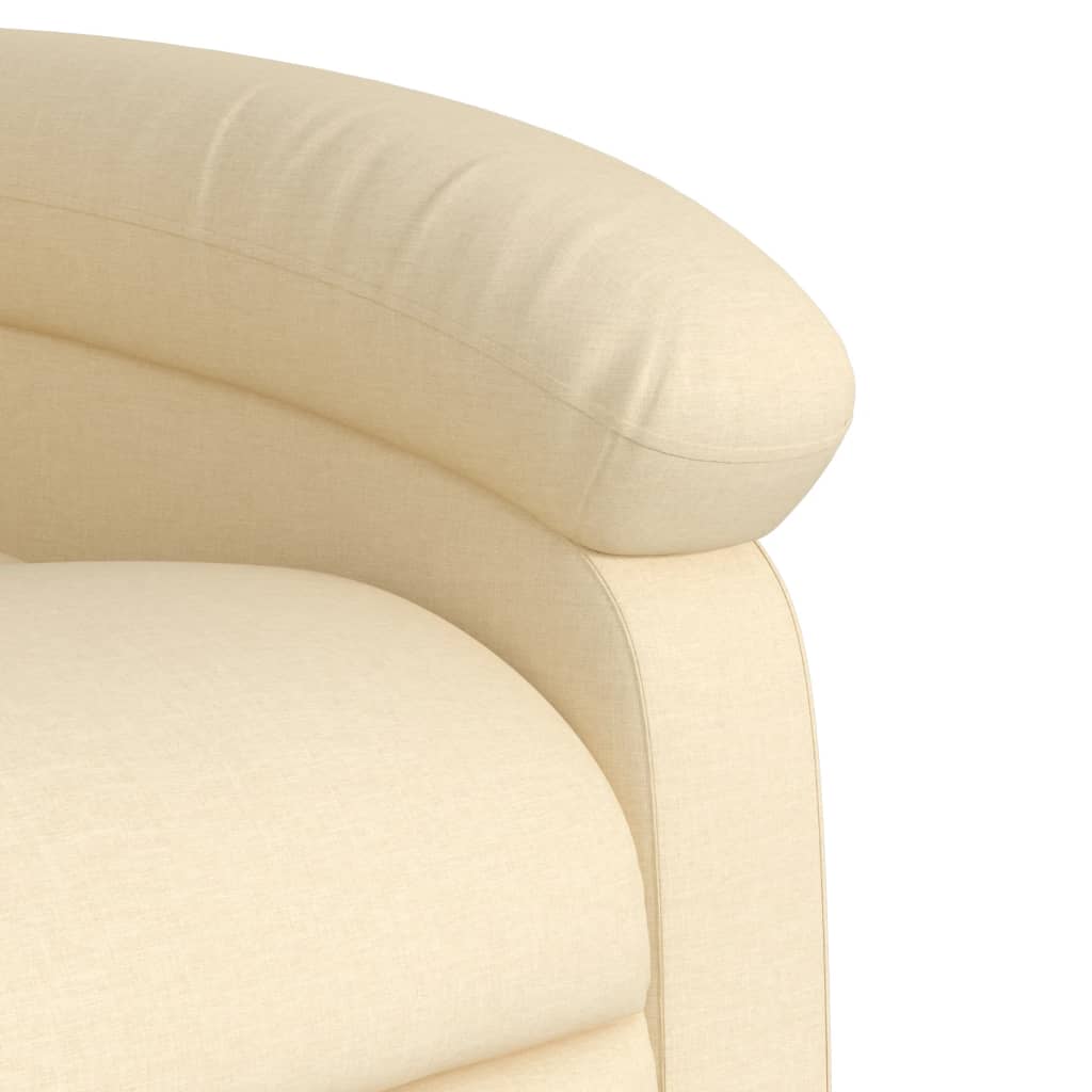 Fauteuil de relaxation tissu crème