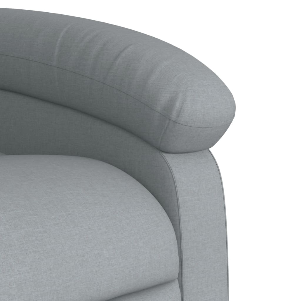 Fauteuil de massage tissu gris clair