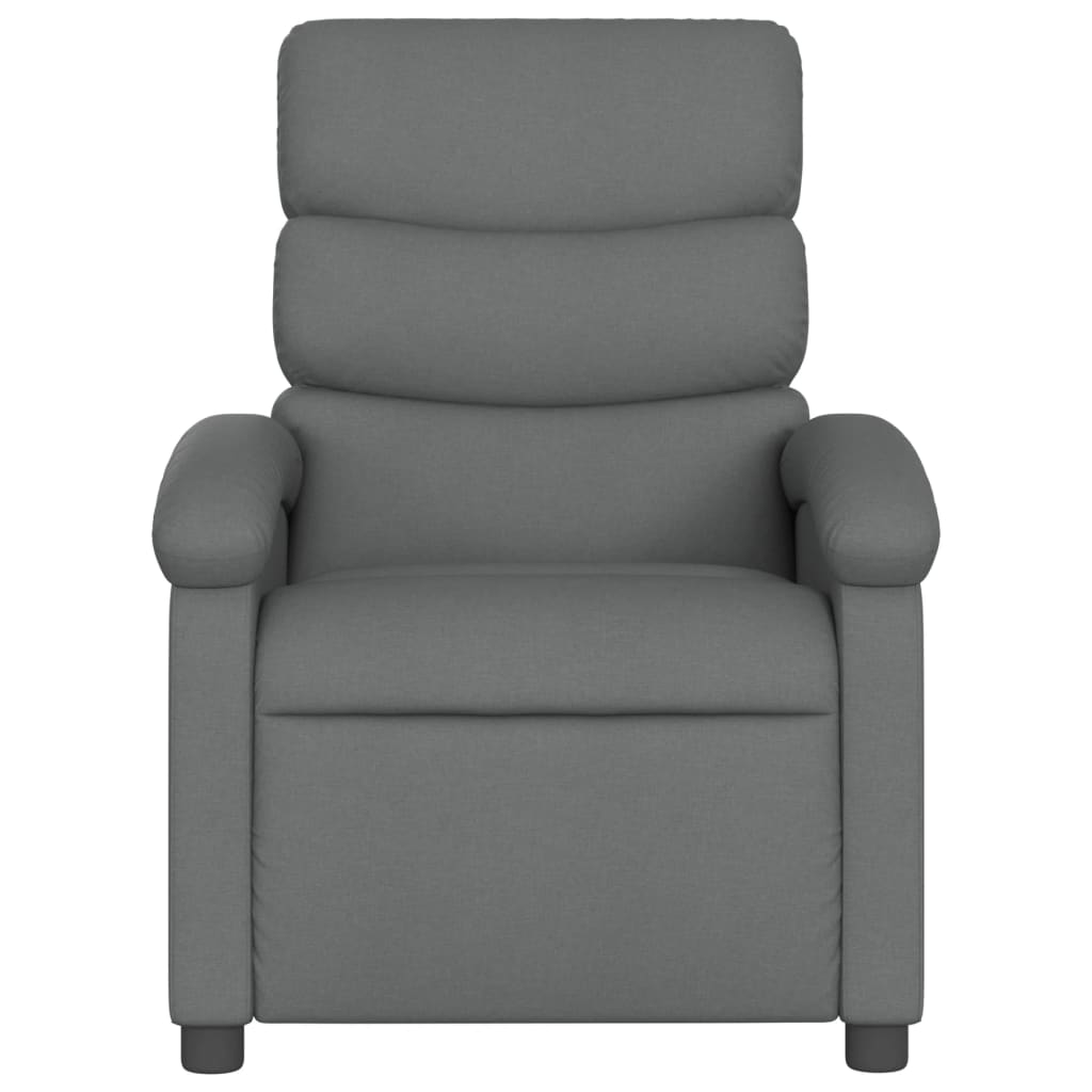 Fauteuil de massage tissu gris foncé