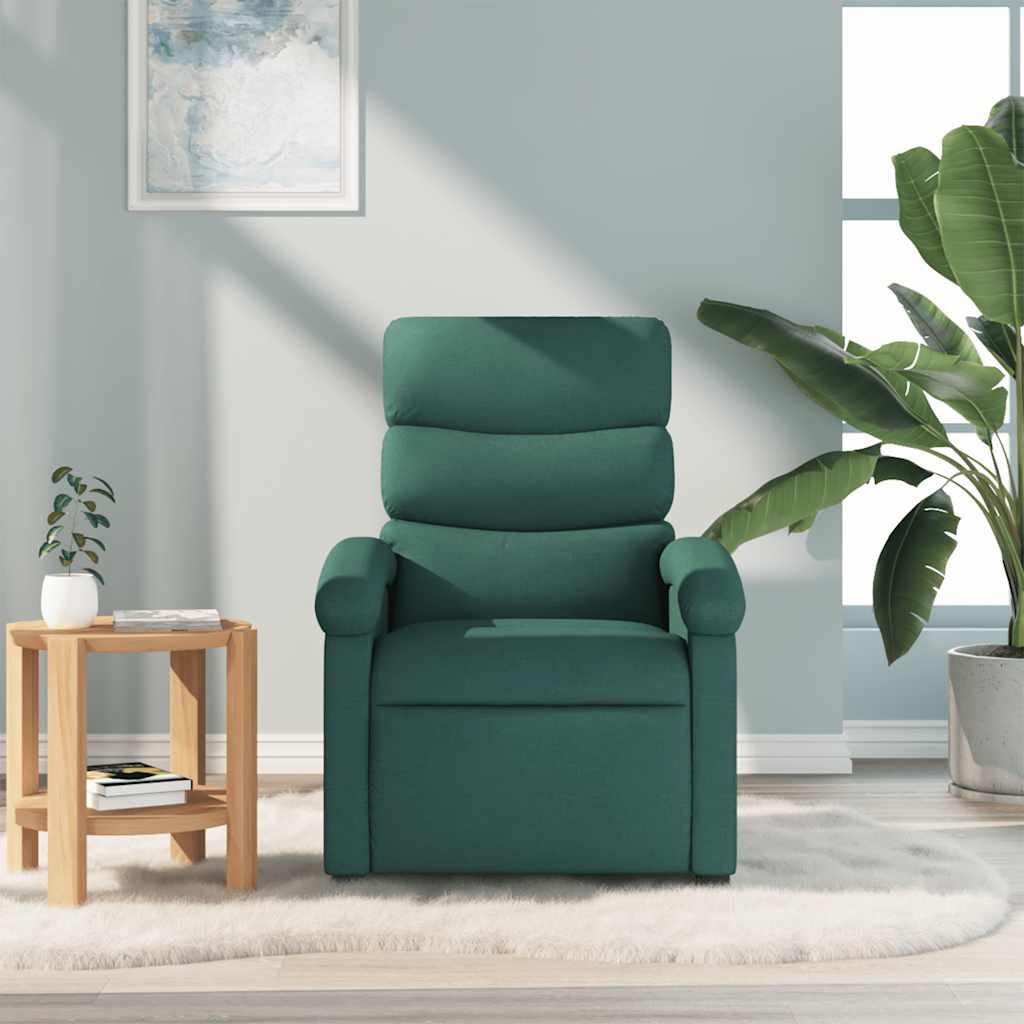 Fauteuil de massage tissu vert foncé