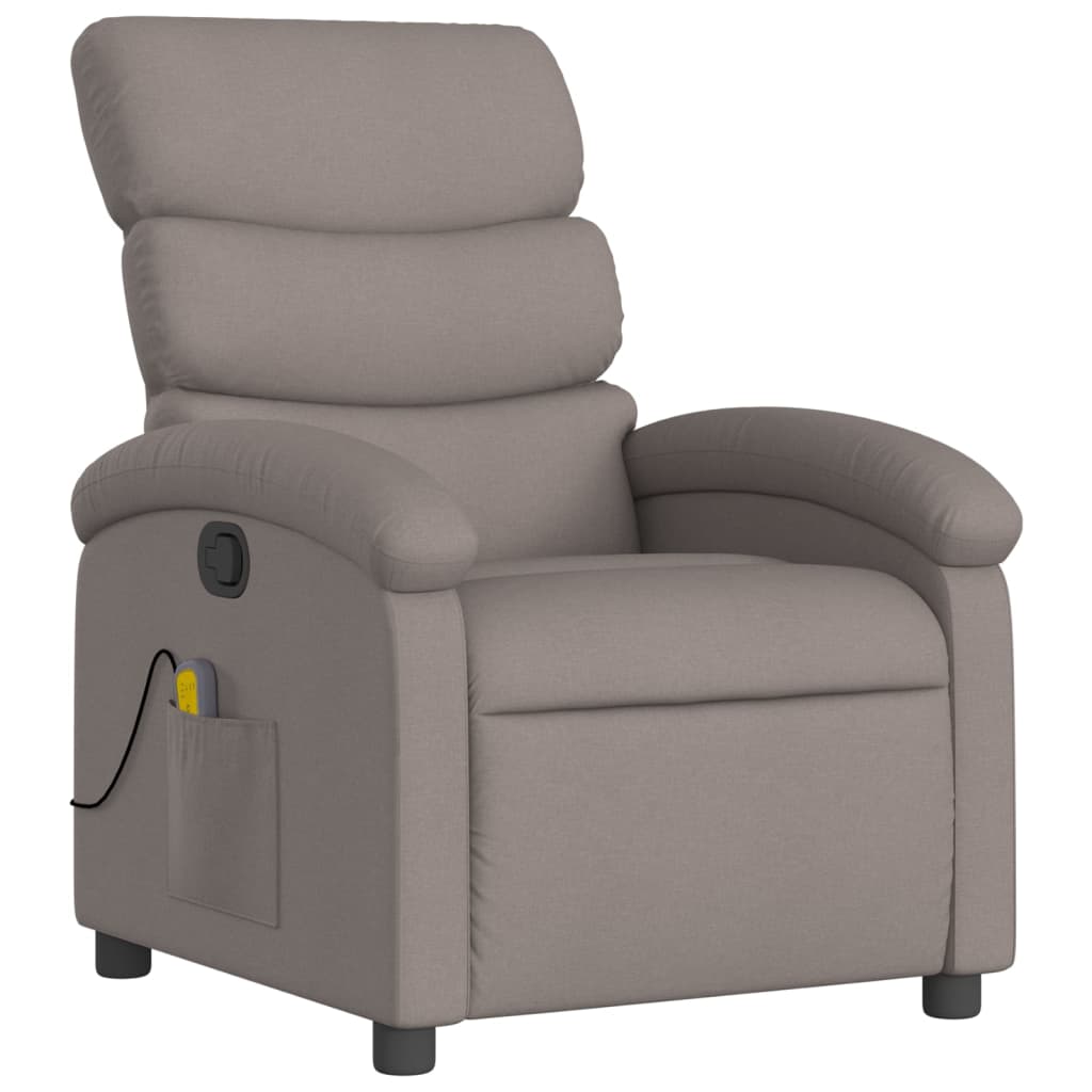 Fauteuil de massage tissu taupe