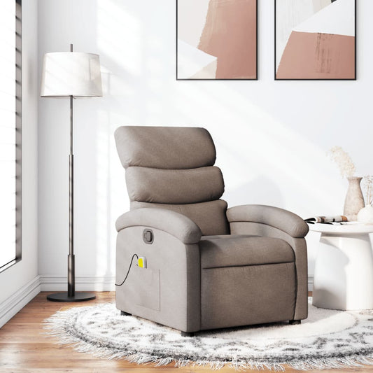 Fauteuil de massage tissu taupe