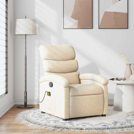 Fauteuil de massage tissu crème