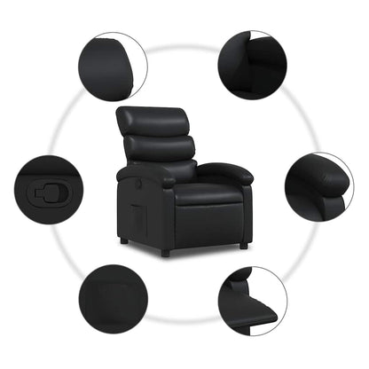 Relaxsessel Schwarz Kunstleder