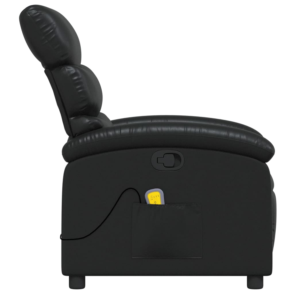 Fauteuil de massage simili cuir noir