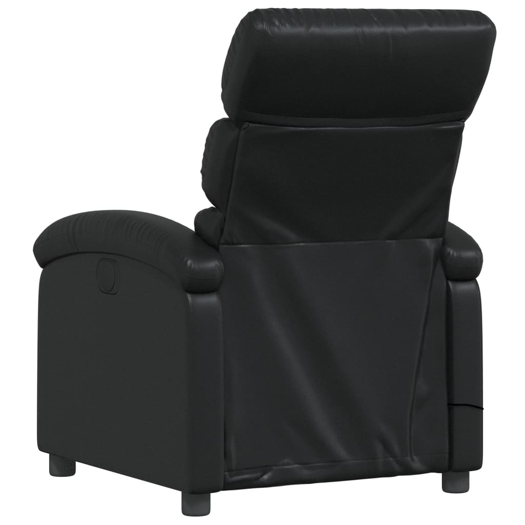 Fauteuil de massage simili cuir noir