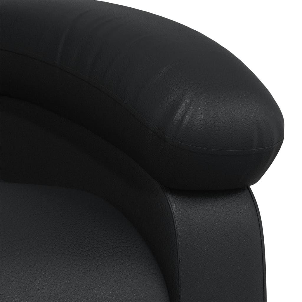 Fauteuil de massage simili cuir noir