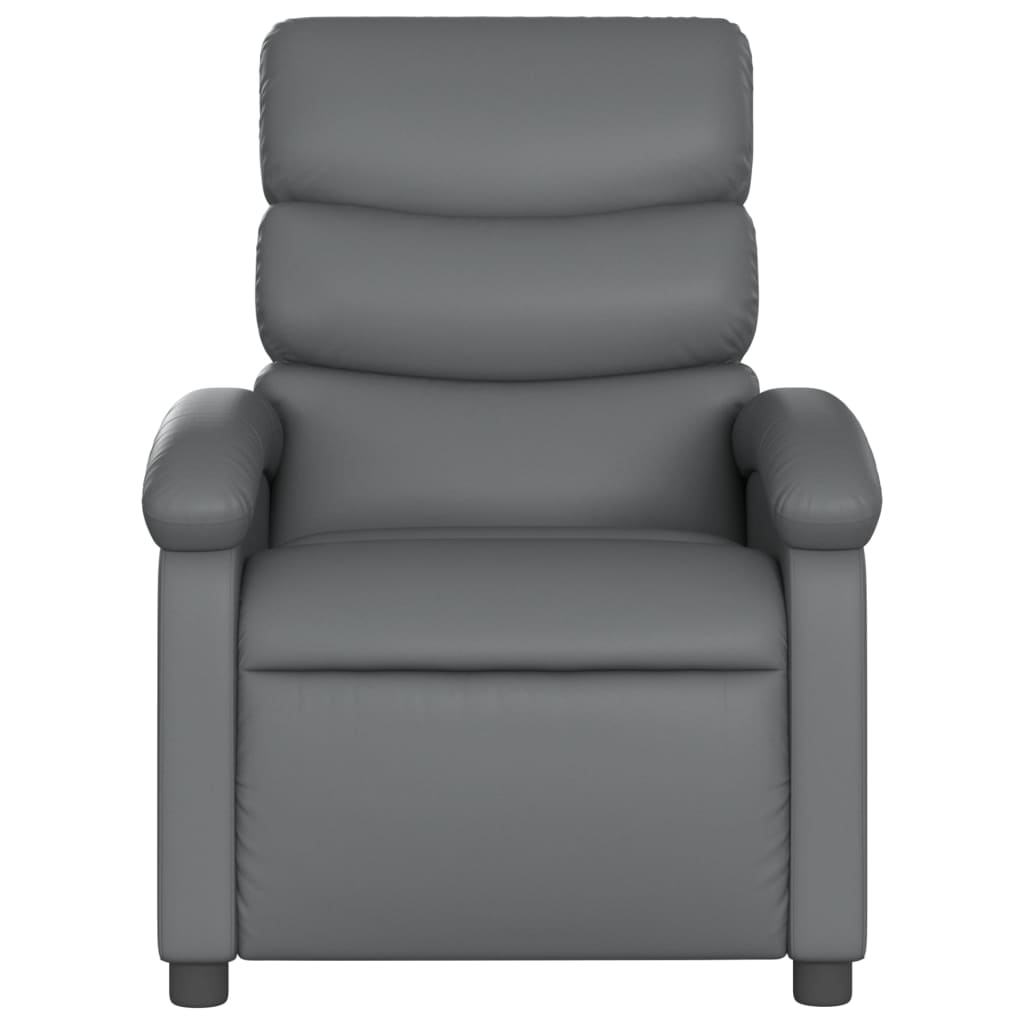 Fauteuil de massage simili cuir gris