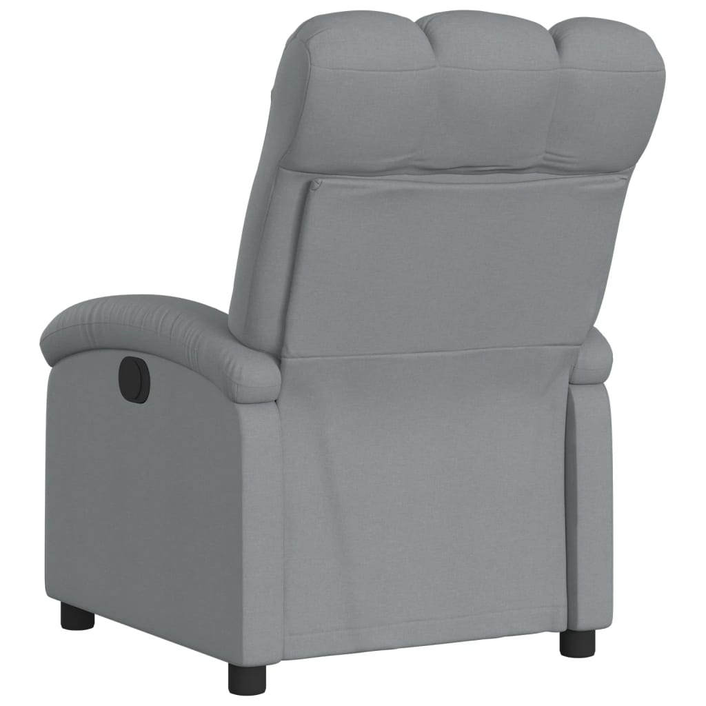 Fauteuil de relaxation tissu gris clair