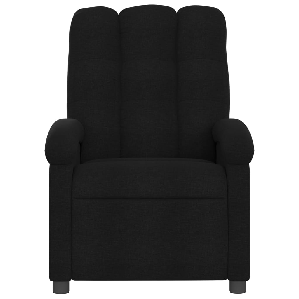 Fauteuil de relaxation tissu noir