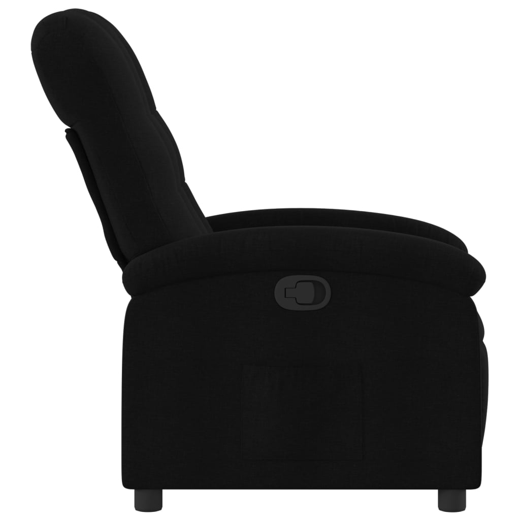 Fauteuil de relaxation tissu noir